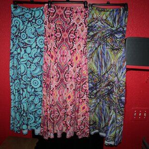 SET of 3 Extra Small LuLaRoe Maxi Skirts
